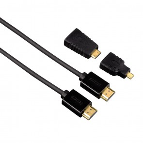 קיט הכולל כבל HDMI +מתאמים למיני ומיקרו HDMI., תומך בהעברת 4K ותלת מימד לקבלת תמונה נקיה ומושלמת דגם-122227    
