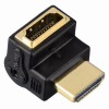 מתאם HDMI בזווית של 90 מעלות., תומך בהעברת 4K ותלת מימד לקבלת תמונה נקיה ומושלמת דגם-122232    