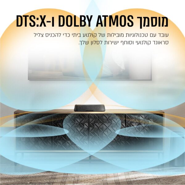 ⁦מקרן קול דולבי אטמוס + סאב אלחוטי⁩ – תמונה ⁦3⁩
