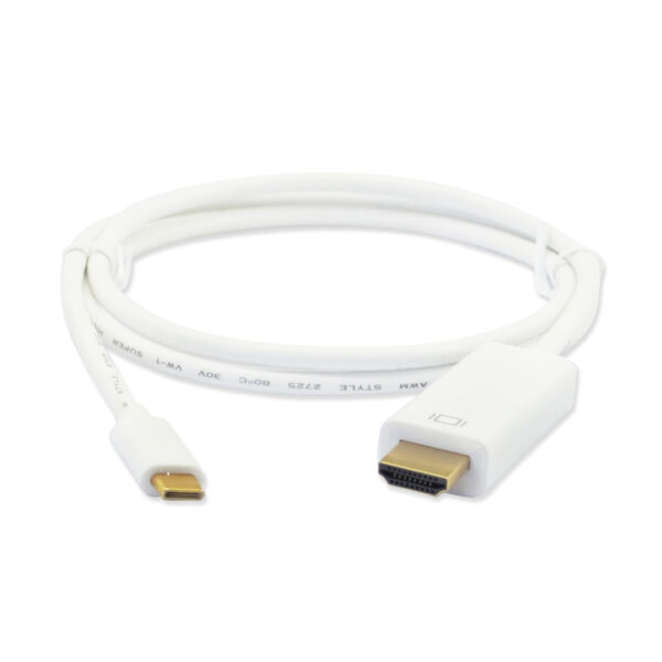 ⁦מתאם USB TYPE C זכר ל HDMI זכר 4K⁩ – תמונה ⁦2⁩