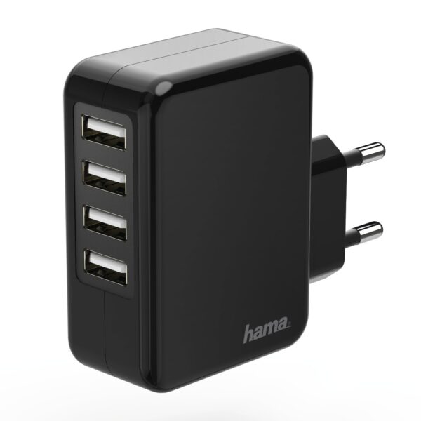 מטען אוניברסלי עם 4 יציאות 4.8A USB