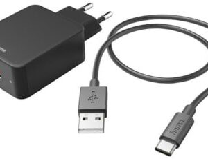 מטען קיר USB-TYPE-C 3A עם כבל נשלף
