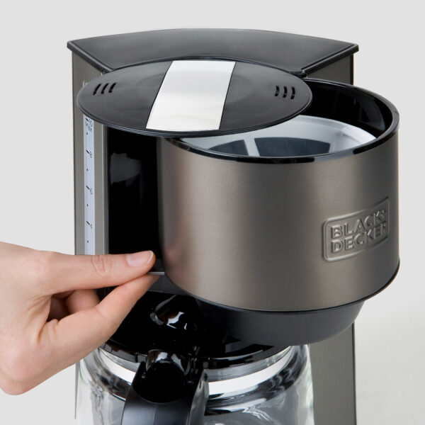⁦מכונת קפה - פרקולטור 1000W, בגימור Stainless Steel⁩ – תמונה ⁦4⁩
