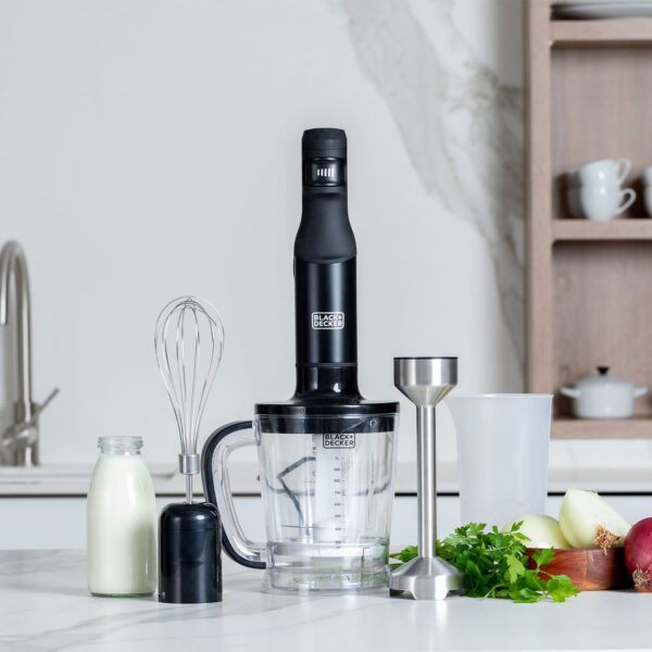 ⁦מוט בלנדר עוצמתי 1500W משולב 4 ב-1, בגימור Stainless Steel⁩ – תמונה ⁦2⁩