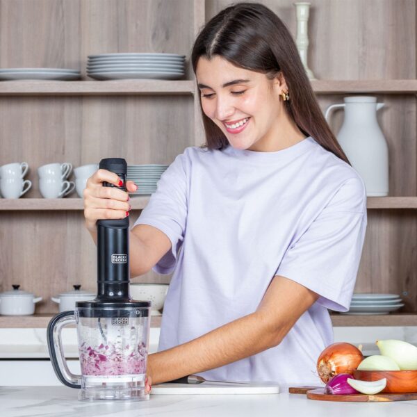 ⁦מוט בלנדר עוצמתי 1500W משולב 4 ב-1, בגימור Stainless Steel⁩ – תמונה ⁦4⁩