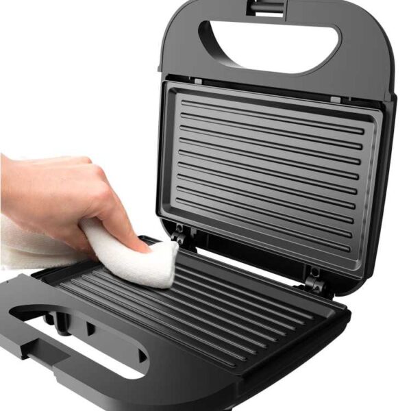 ⁦טוסטר לחיצה 750W משולב גריל + כריכים בגימור Stainless Steel⁩ – תמונה ⁦4⁩