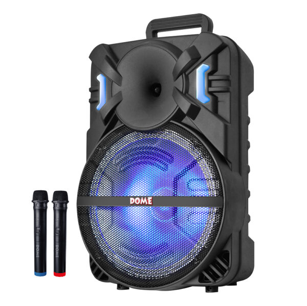 בידורית 2000W עם 2 מיקרופונים אלחוטיים לחווית שמע מושלמת