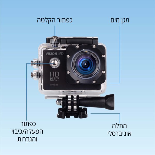⁦מצלמת אקסטרים מסך "1080P 2⁩ – תמונה ⁦3⁩