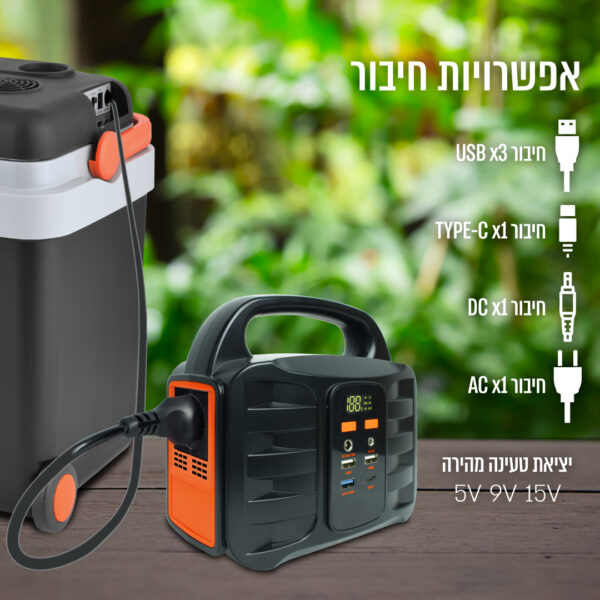 ⁦תחנת כוח ניידת בהספק 148Wh כולל שקע חשמל⁩ – תמונה ⁦4⁩