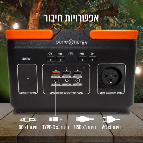 ⁦תחנת כוח ניידת בהספק 222.7Wh כולל שקע חשמל⁩ – תמונה ⁦4⁩