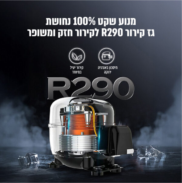 ⁦מכונת קרח יוקרתית בנפח 3.2 ליטר עם עיצוב קומפקטי וביצועים חזקים⁩ – תמונה ⁦3⁩