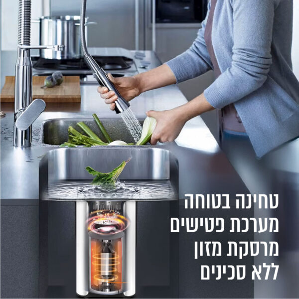 ⁦טוחן אשפה 1.25 כ"ס כולל מתג אלחוטי⁩ – תמונה ⁦3⁩