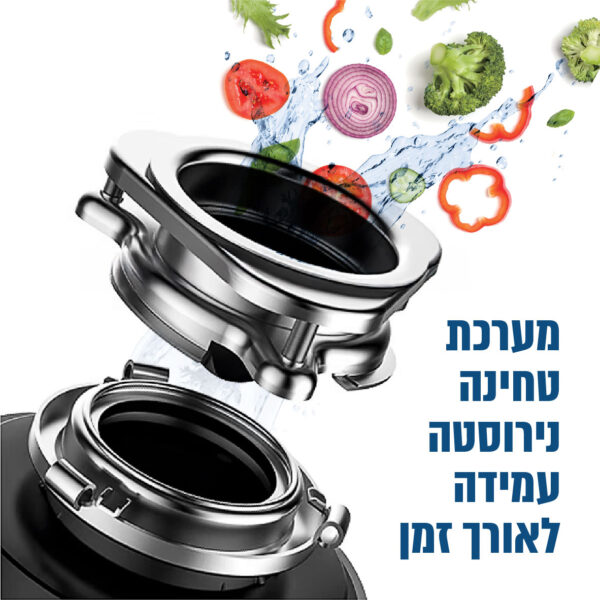 ⁦טוחן אשפה 1.25 כ"ס כולל מתג אלחוטי⁩ – תמונה ⁦5⁩