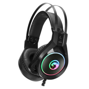 אוזניות גיימינג מקצועיות עם תאורת RGB