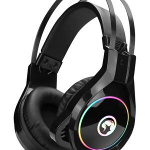 אוזניות גיימינג מקצועיות עם תאורת RGB