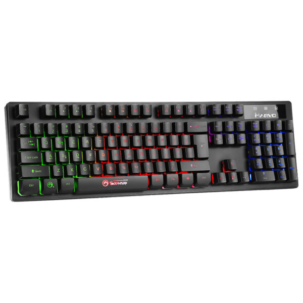 ⁦מקלדת גיימינג מקצועית עם תאורת RGB⁩ – תמונה ⁦4⁩