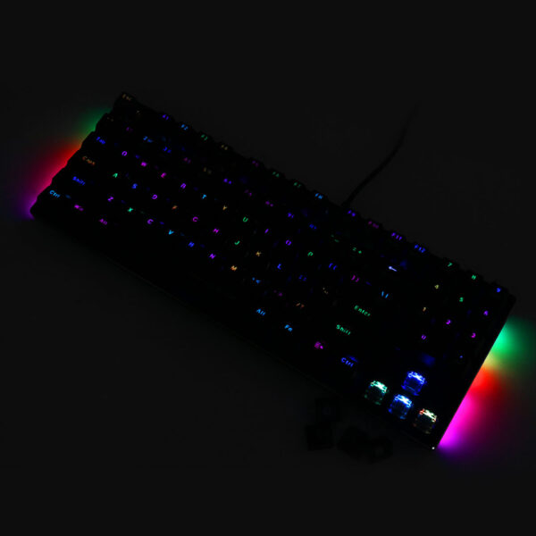 ⁦מקלדת גיימרים מכנית חוטית עם תאורת RGB⁩ – תמונה ⁦3⁩