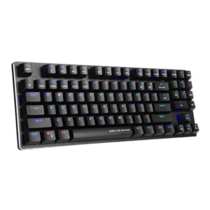 מקלדת גיימרים מכנית חוטית עם תאורת RGB