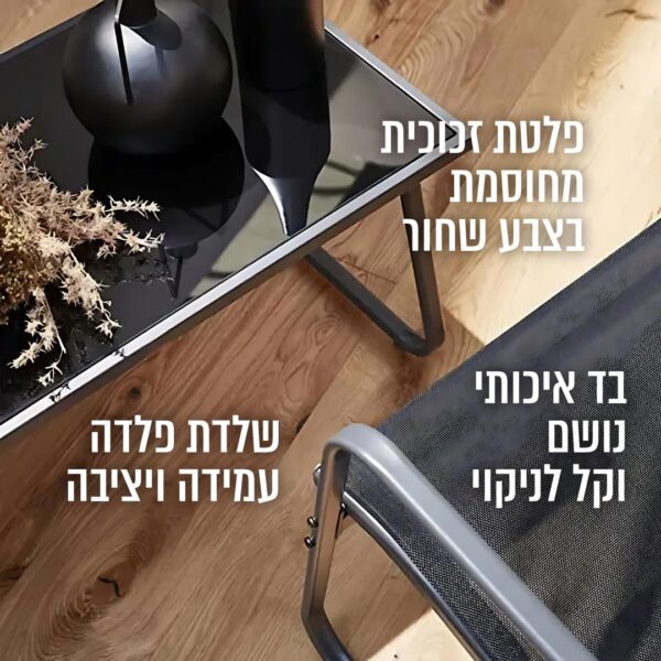 ⁦מערכת ישיבה לגינה ולמרפסת 4 מקומות ישיבה ושולחן⁩ – תמונה ⁦3⁩