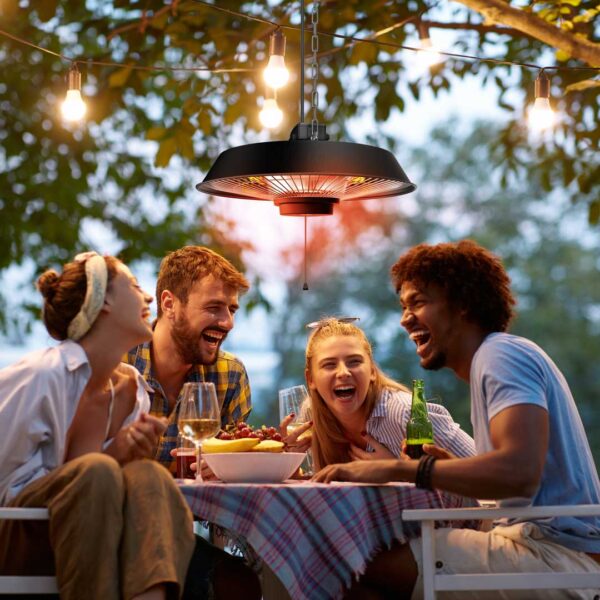 ⁦פטריית חימום נתלית עם מנורת הלוגן 1500W⁩ – תמונה ⁦7⁩