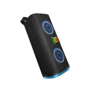 רמקול נייד עם מיקרופון מובנה אפור