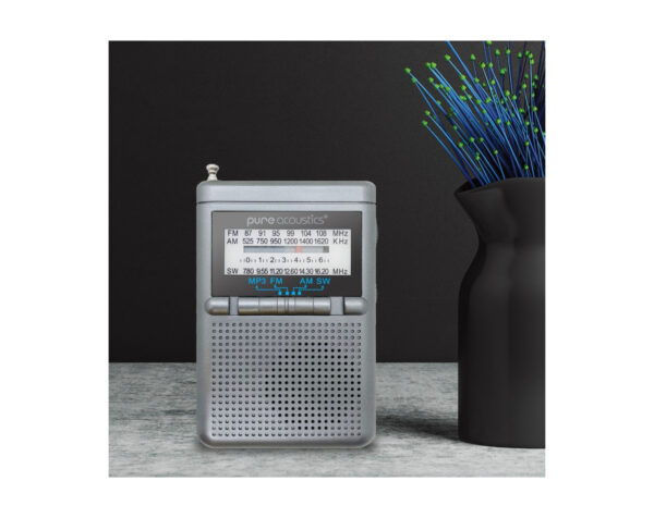 ⁦רדיו AM/FM נייד עם סוללה נטענת וכניסת USB⁩ – תמונה ⁦2⁩