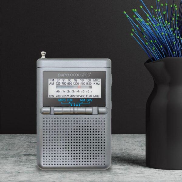 ⁦רדיו AM/FM נייד עם סוללה נטענת וכניסת USB⁩ – תמונה ⁦4⁩