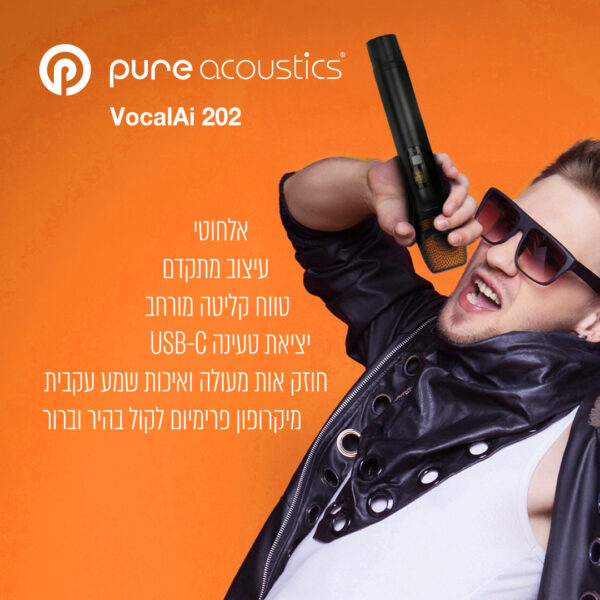 ⁦סט 2 מיקרופונים FHU אלחוטיים ניידים⁩ – תמונה ⁦4⁩