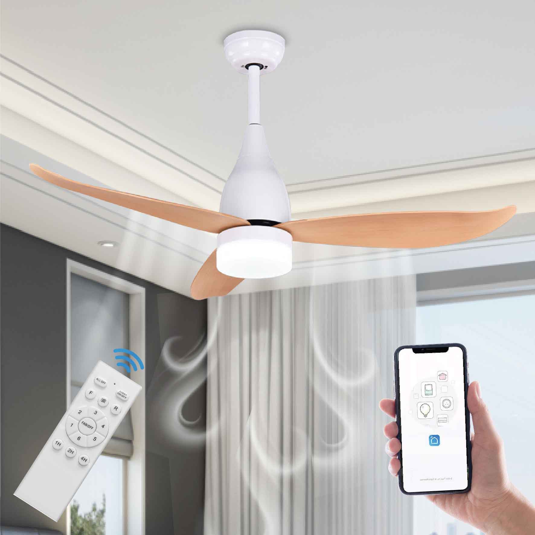מאוורר תקרה "42 נשלט רשת עם תאורת LED – תמונה 2