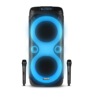 בידורית  2500W עם 2 מיקרופונים אלחוטיים בטכנולוגית TWS סאונד חזק ועיבוד מדהים