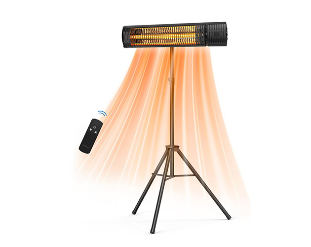 תנור חימום חיצוני נייד עם נורת CalmLight 2000W – תמונה 5