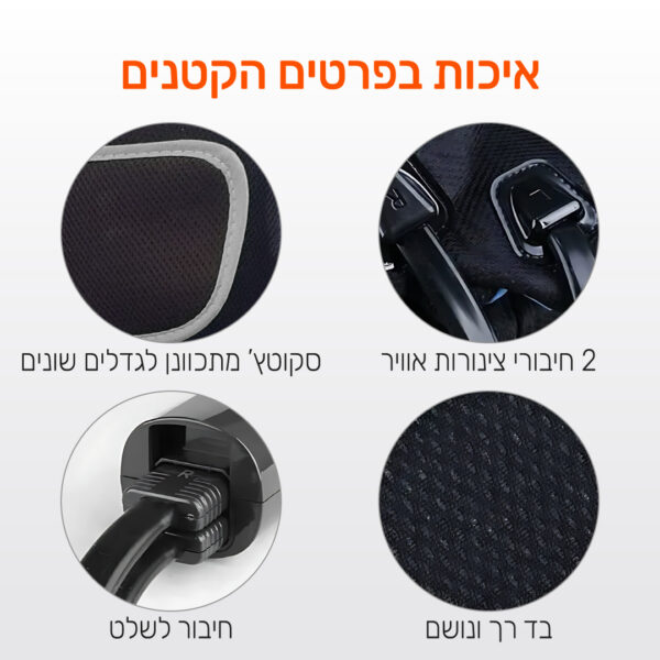 ⁦מכשיר עיסוי והרפיה לרגליים בשיטת לחץ אוויר⁩ – תמונה ⁦4⁩