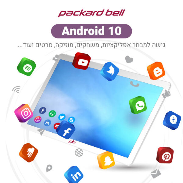 ⁦טאבלט 10.1" עם 2 כניסות WIFI ו SIM⁩ – תמונה ⁦4⁩