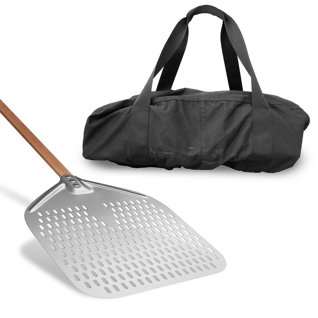 תיק מנשא טאבון עם כף פיצה אלומיניום – תמונה 3