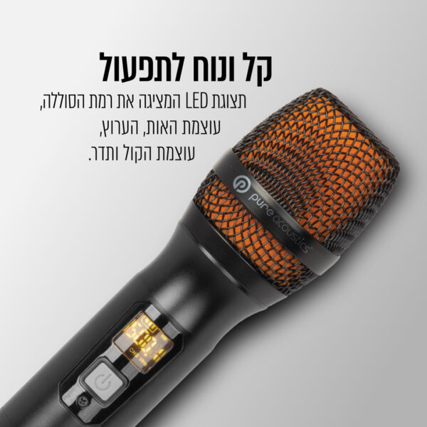⁦סט 2 מיקרופונים FHU אלחוטיים ניידים⁩ – תמונה ⁦10⁩