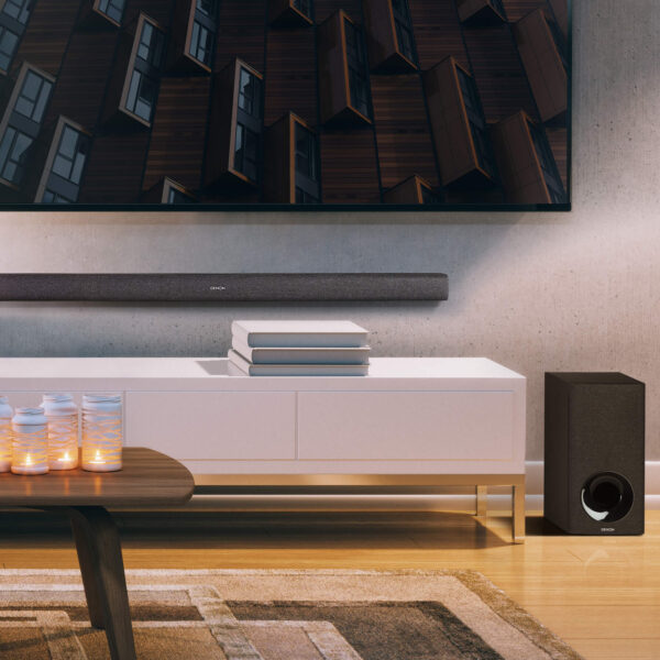 ⁦מקרן קול 5.1 עם סאב וופר אלחוטי דגם DHTS416BKE2 מבית DENON⁩ – תמונה ⁦2⁩