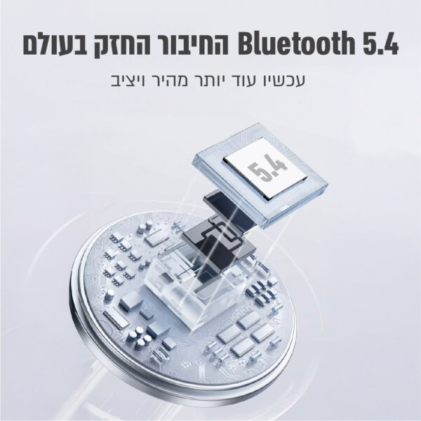 ⁦אוזניות BT אלחוטיות TWS עם מסך מגע צבעוני חכם, עמידות במים IPX4⁩ – תמונה ⁦4⁩