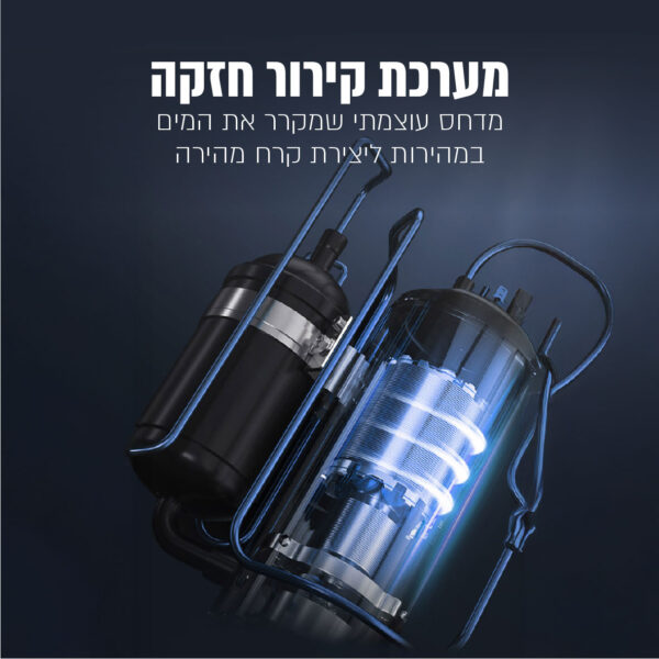⁦מכונה לייצור קרח בגימור נירוסטה עד 12 ק"ג ביום⁩ – תמונה ⁦3⁩