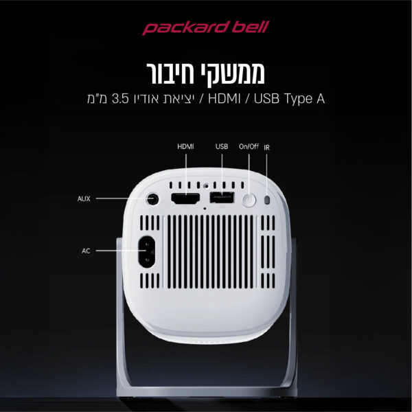 ⁦מקרן וידאו LUMENS 3500 עם מערכת Android ושיקוף מסך WiFi⁩ – תמונה ⁦7⁩