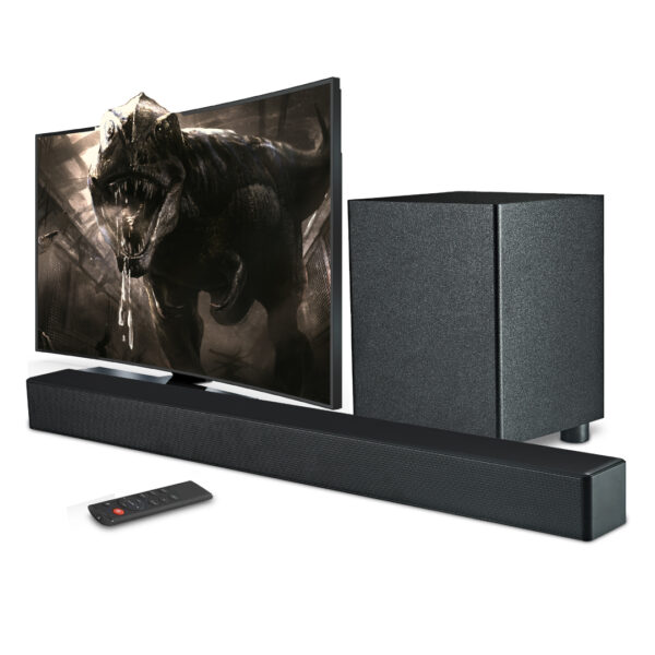 ⁦מקרן קול 2.1 עם סאב אלחוטי 320 וואט כניסת HDMI ARC⁩ – תמונה ⁦5⁩