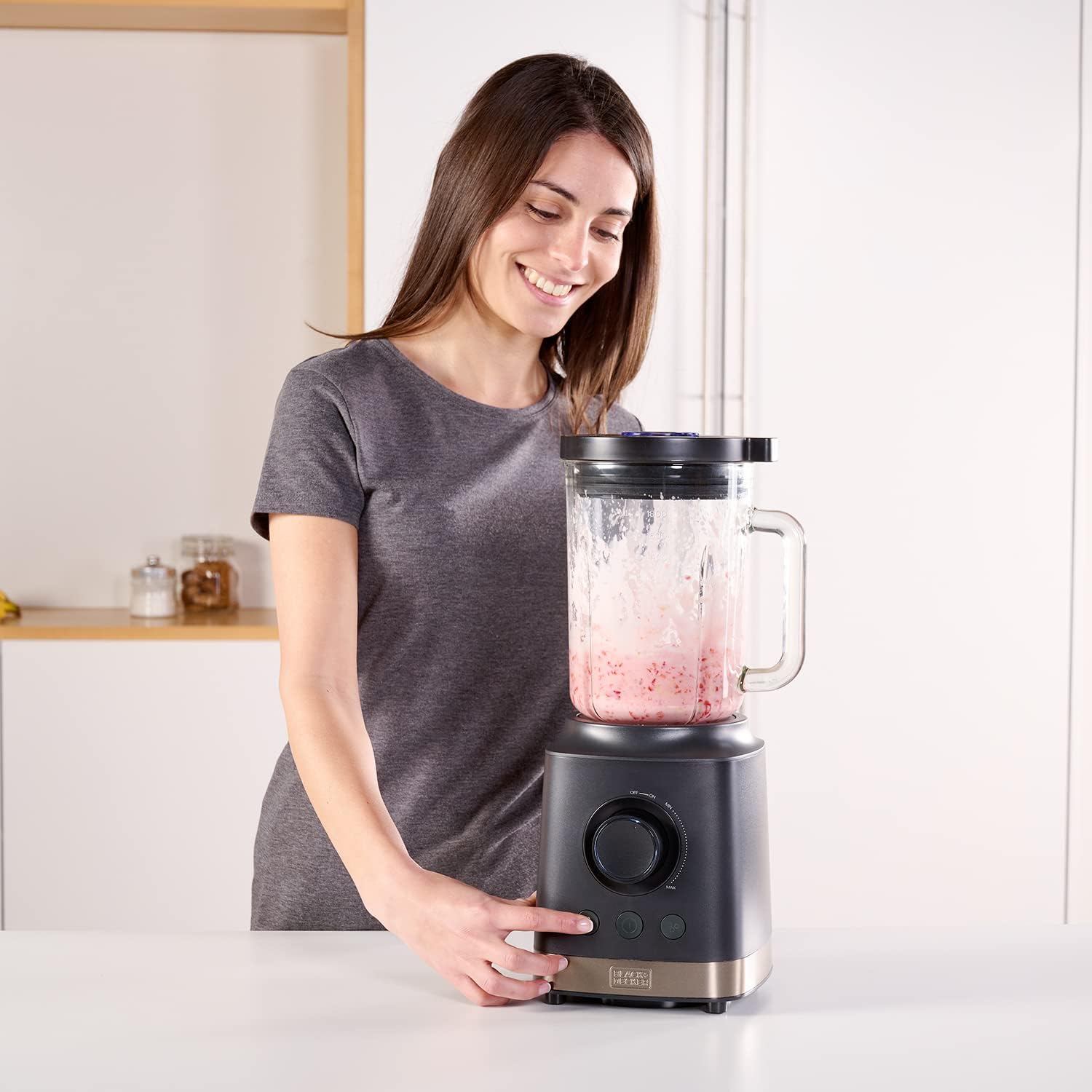 בלנדר מקצועי שולחני עוצמתי 1800W, כולל כותש קרח בגימור Stainless Steel – תמונה 4