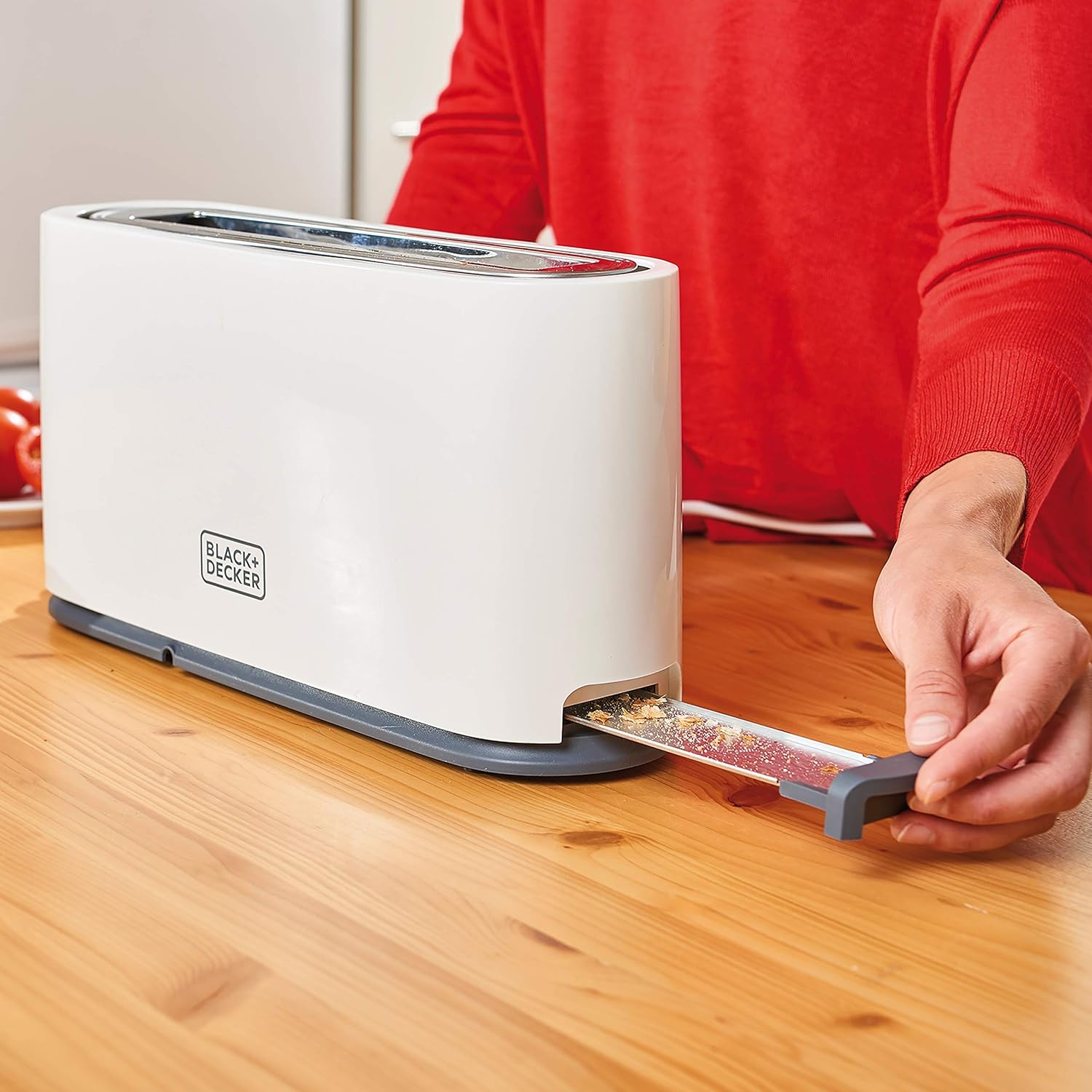 מצנם פרוסות רחב במיוחד עוצמתי לבן 1000 וואט דגם BXTO1001E מבית BLACK&DECKER – תמונה 4