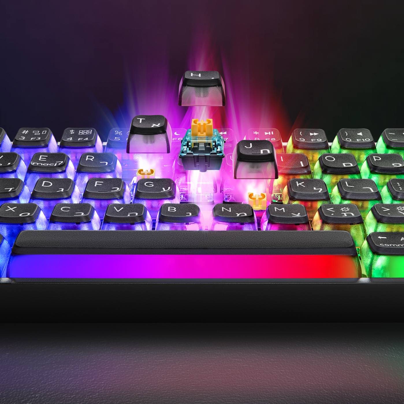 מקלדת גיימינג המהירה ביותר בעולם, שחור – תמונה 5