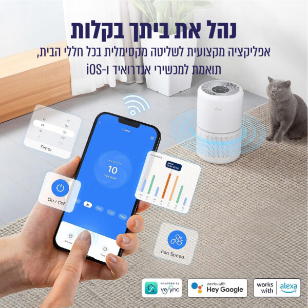 ⁦מטהר אוויר חכם⁩ – תמונה ⁦3⁩