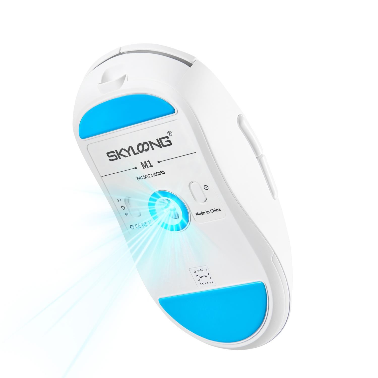 עכבר גיימינג אלחוטי 15,000DPI, לבן – תמונה 3