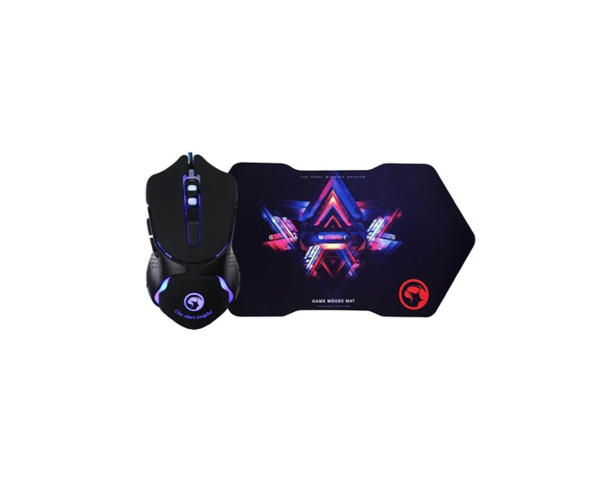 סט עכבר חוטי  2400 DPI עם משטח מונע החלקות – תמונה 3