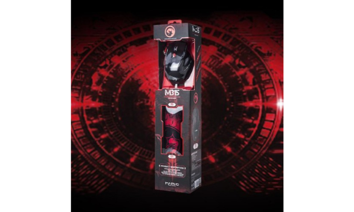 MARVO,סט עכבר חוטי 7D ומשטח עכבר גיימניג – תמונה 5