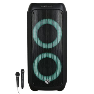 רמקול נייד 300W עם 2 מיקרופונים אלחוטי וחוטי