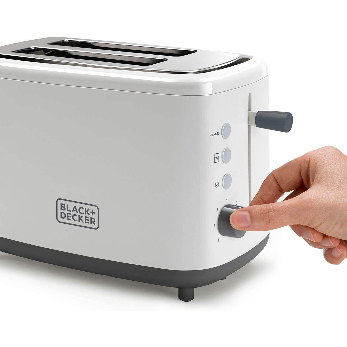 מצנם חשמלי עוצמתי לבן 820W פתח רחב – תמונה 7