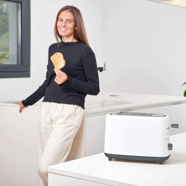 ⁦מצנם חשמלי עוצמתי לבן 820W פתח רחב⁩ – תמונה ⁦3⁩